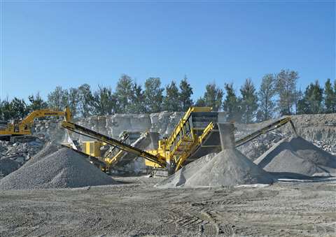 Keestrack's all-electric curshers and screeners in operations