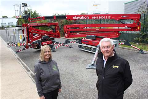 Elavation Platform's Mandy McClement-John and APS managing director Steve Couling