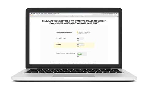 VNG Environmental Impact Reduction Calculator Image