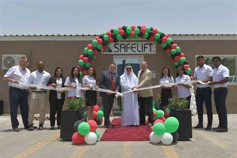 The inauguration ceremony of Safelift's new Abu Dhabi facility in the United Arab Emirates