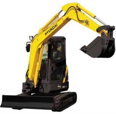 Hyundai's newly launched R35Z-7is the first zero tail swing compact excavator developed and manufact