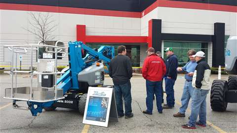 Genie hosted its 'Ride and Drive' event on April 9 in Chicago, pictured here.