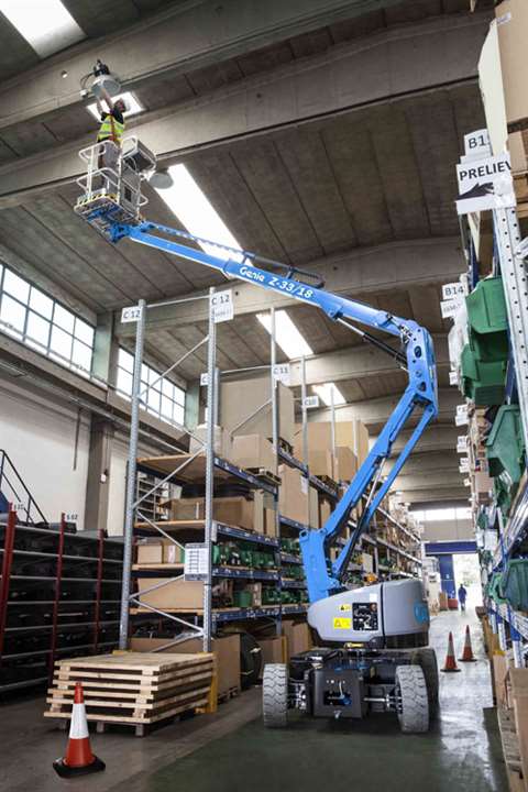 APS was the first UK company to place an order for the new Genie Z-33 electric boom.