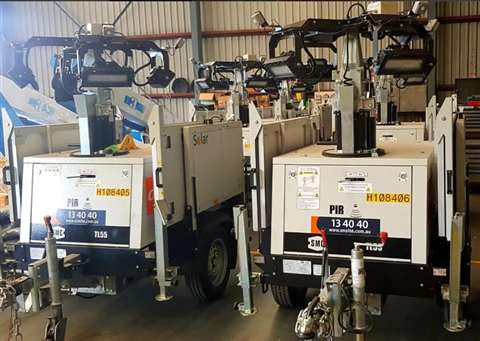 Onsite Rental Group's SMC TL55 Solar lighting towers