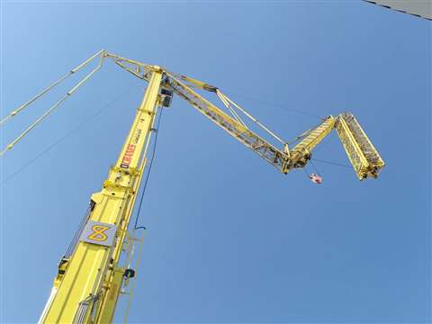 Spierings cranes can be erected and ready to go in 11 minutes, the company said